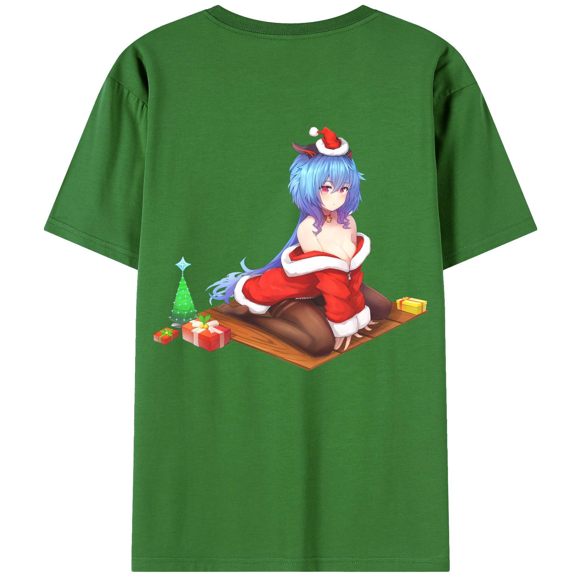 げんし神 甘雨 かんう genshin Ganyu レディース半袖Tシャツ(バックプリント)